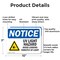 Signmission UV Light Hazard Avoid Looking OSHA Notice Sign, Aluminum, 10in W x 7in L, 2PK OS-2PACK-NS-A-710-L-18852 - alternate 3